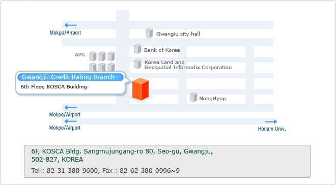 6F, KOSCA Bldg. Sangmujungang-ro 80, KOREA. TEL:82-51-667-5700, FAX:82-51-667-5701~4.